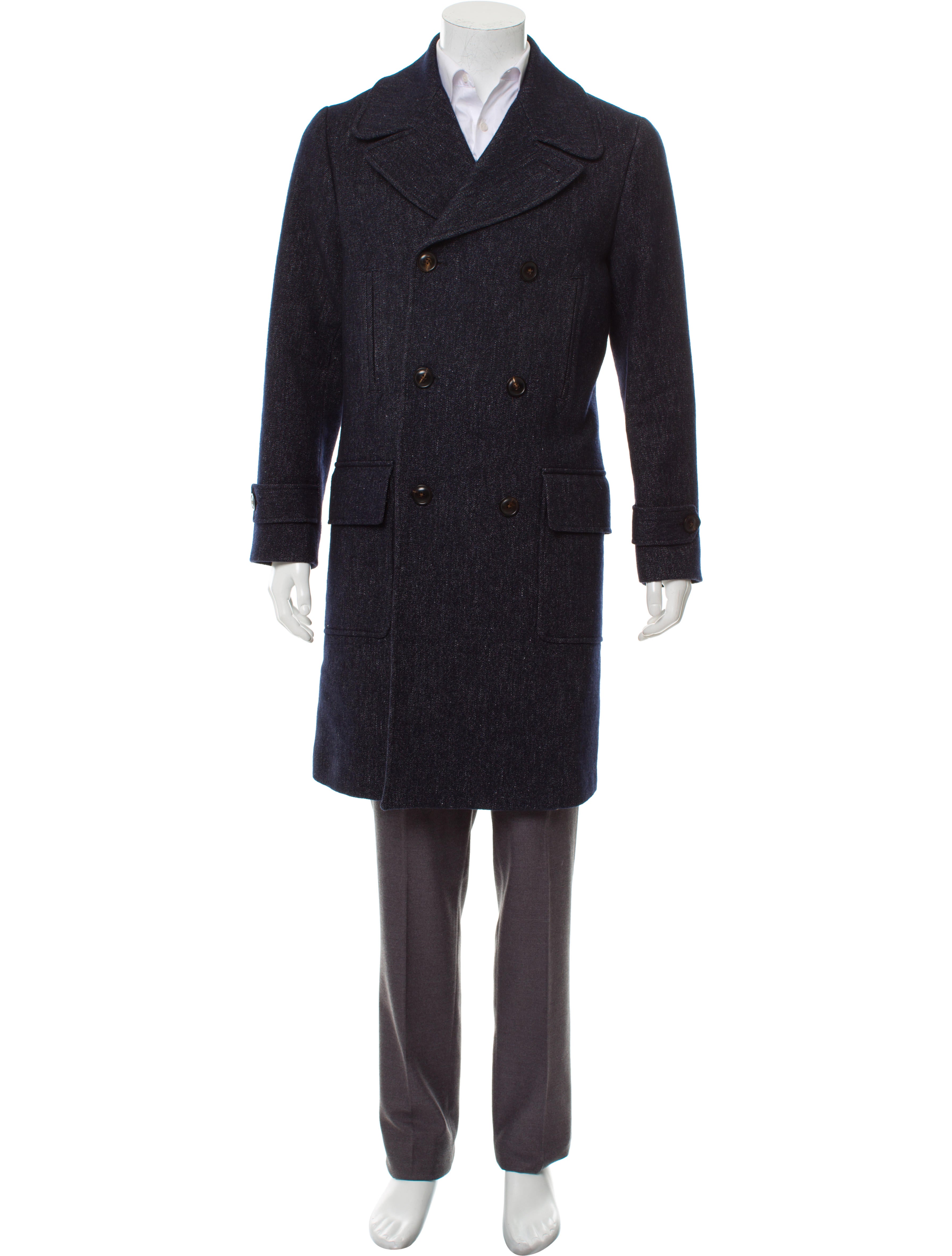 Todd Snyder Woven Double-Breasted Coat