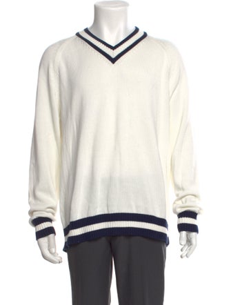 Todd Snyder Striped V-Neck Pullover