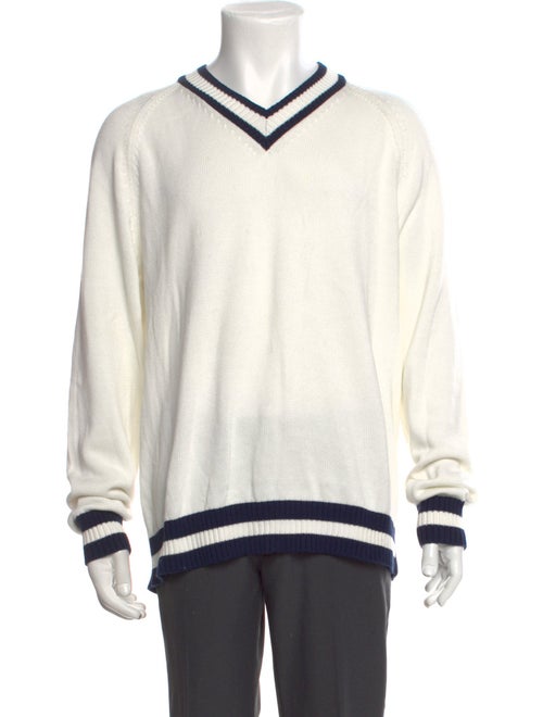 Todd Snyder Striped V-Neck Pullover