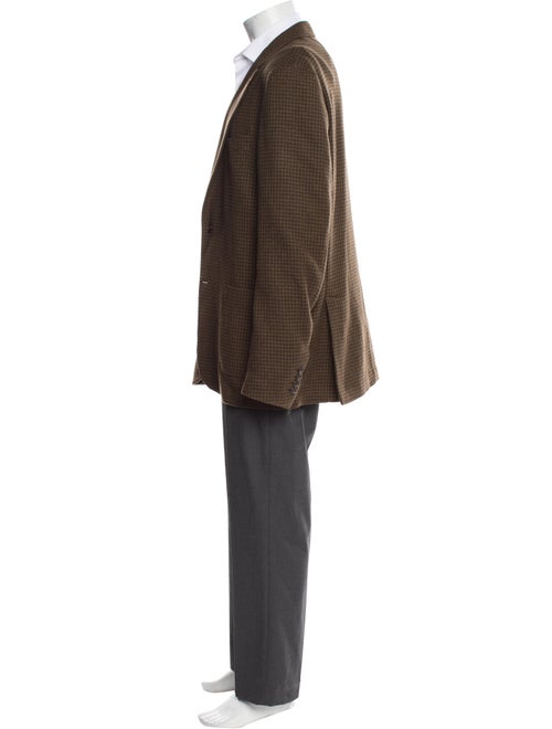 Todd Snyder Houndstooth Print Overcoat