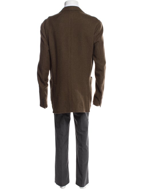 Todd Snyder Houndstooth Print Overcoat