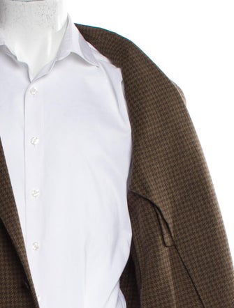 Todd Snyder Houndstooth Print Overcoat