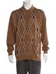 Todd Snyder Plaid Print Collar Cardigan