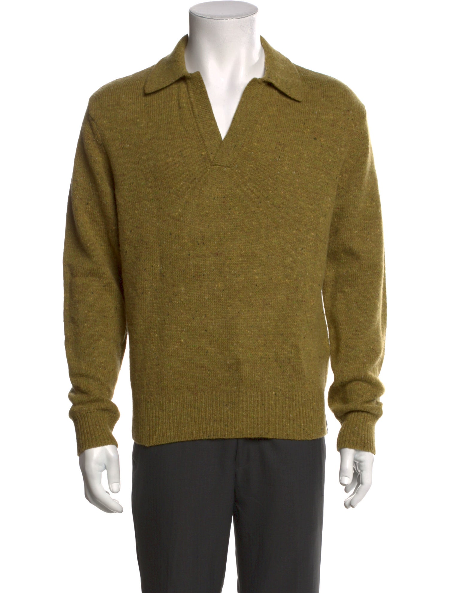 Todd Snyder Mock Neck Long Sleeve Polo Sweater