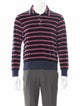 Todd Snyder Striped Collar Sweatshirt