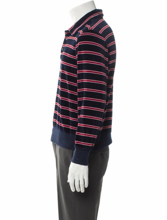 Todd Snyder Striped Collar Sweatshirt