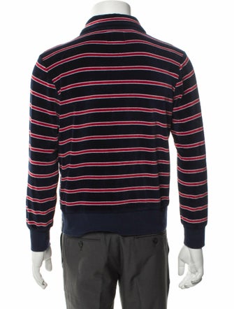Todd Snyder Striped Collar Sweatshirt
