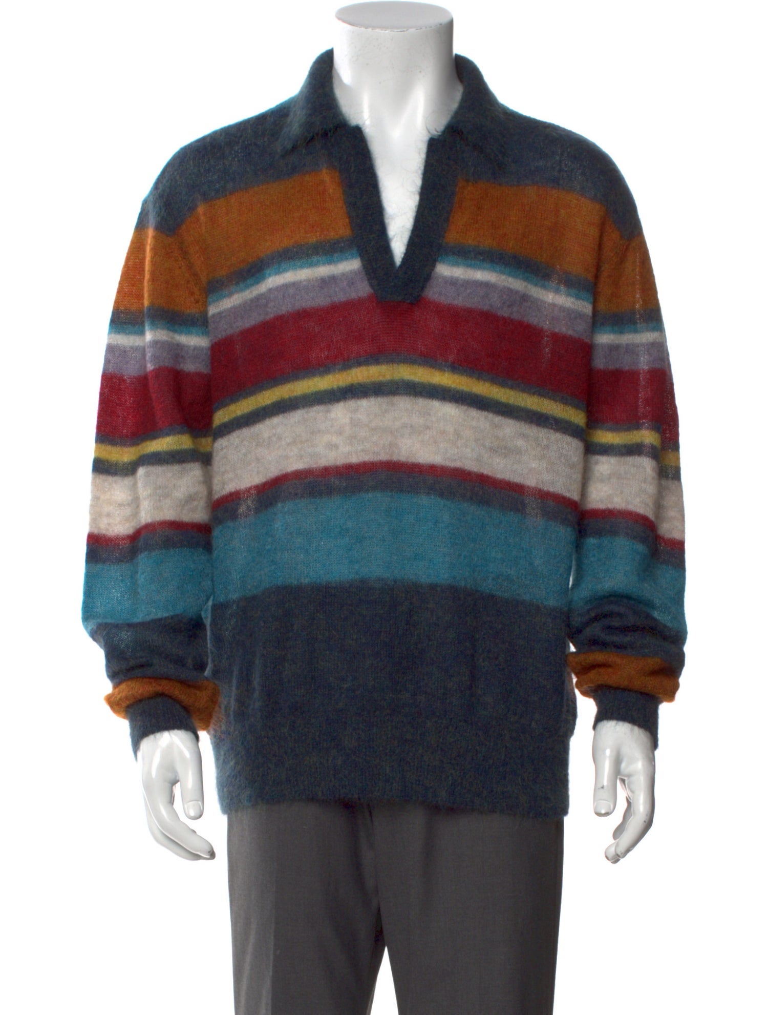 Todd Snyder as seen on Matt Rogers Striped Polo Sweater