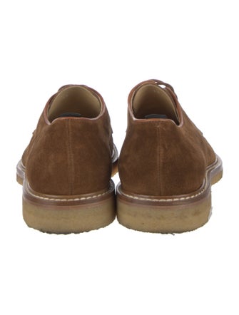 Todd Snyder Suede Leather Trim Embellishment Derby Shoes