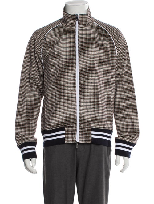 Todd Snyder Houndstooth Print Bomber Jacket