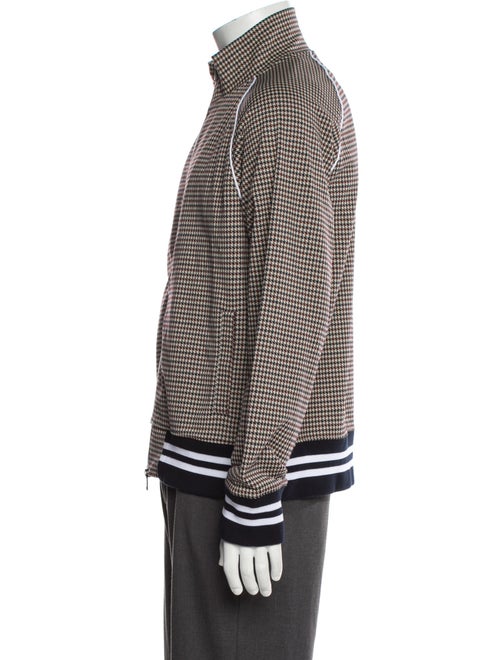 Todd Snyder Houndstooth Print Bomber Jacket