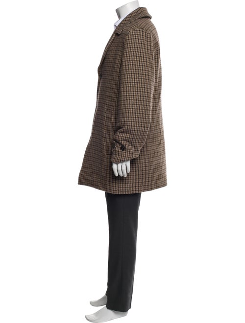 Todd Snyder Wool Houndstooth Print Overcoat