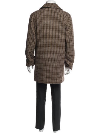 Todd Snyder Wool Houndstooth Print Overcoat