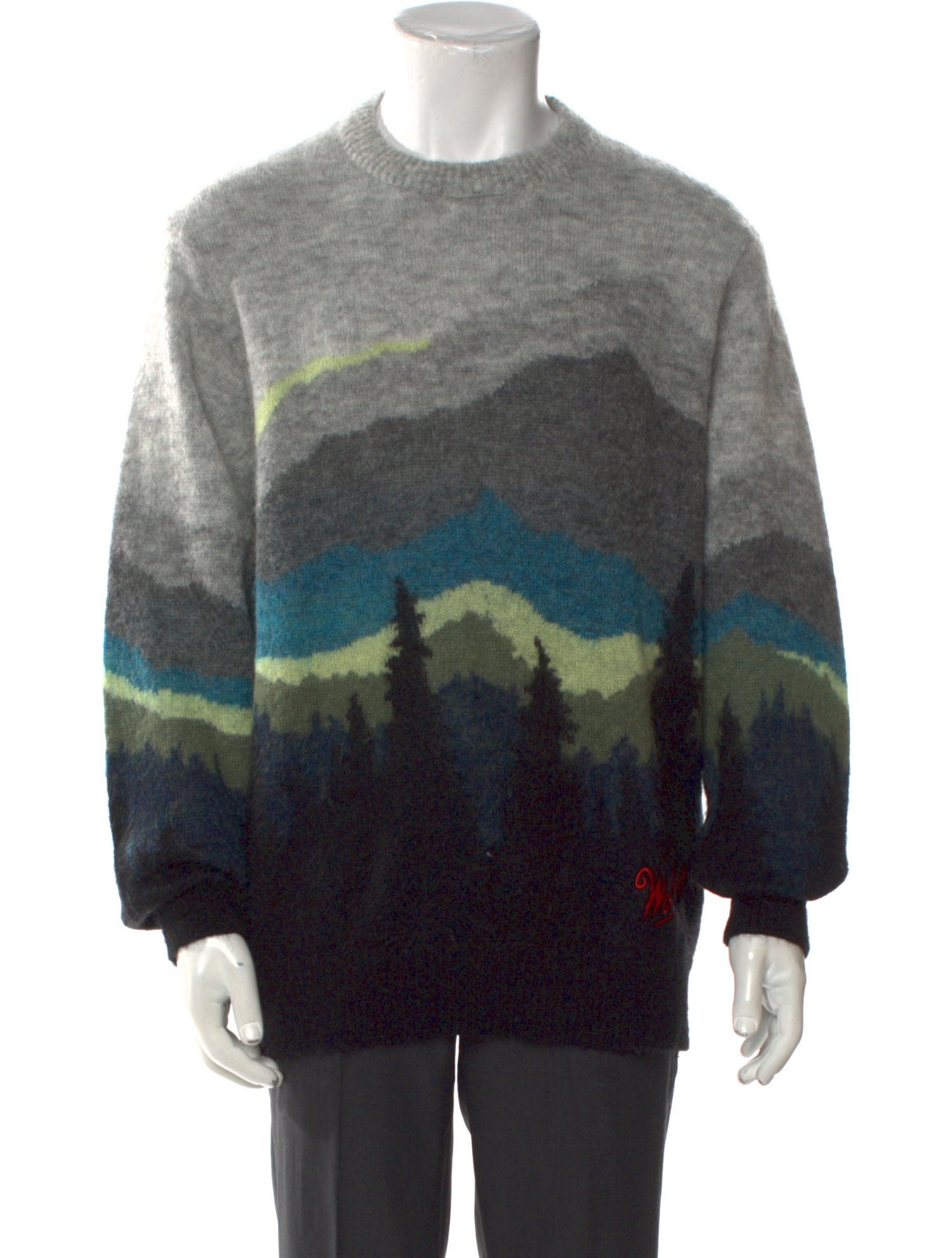 Todd Snyder Printed Crew Neck Cardigan