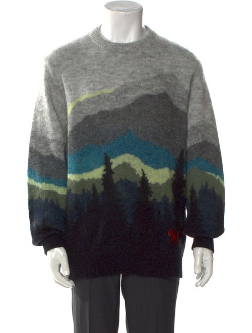 Todd Snyder Printed Crew Neck Cardigan