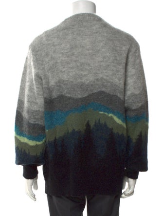 Todd Snyder Printed Crew Neck Cardigan
