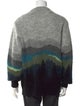 Todd Snyder Printed Crew Neck Cardigan