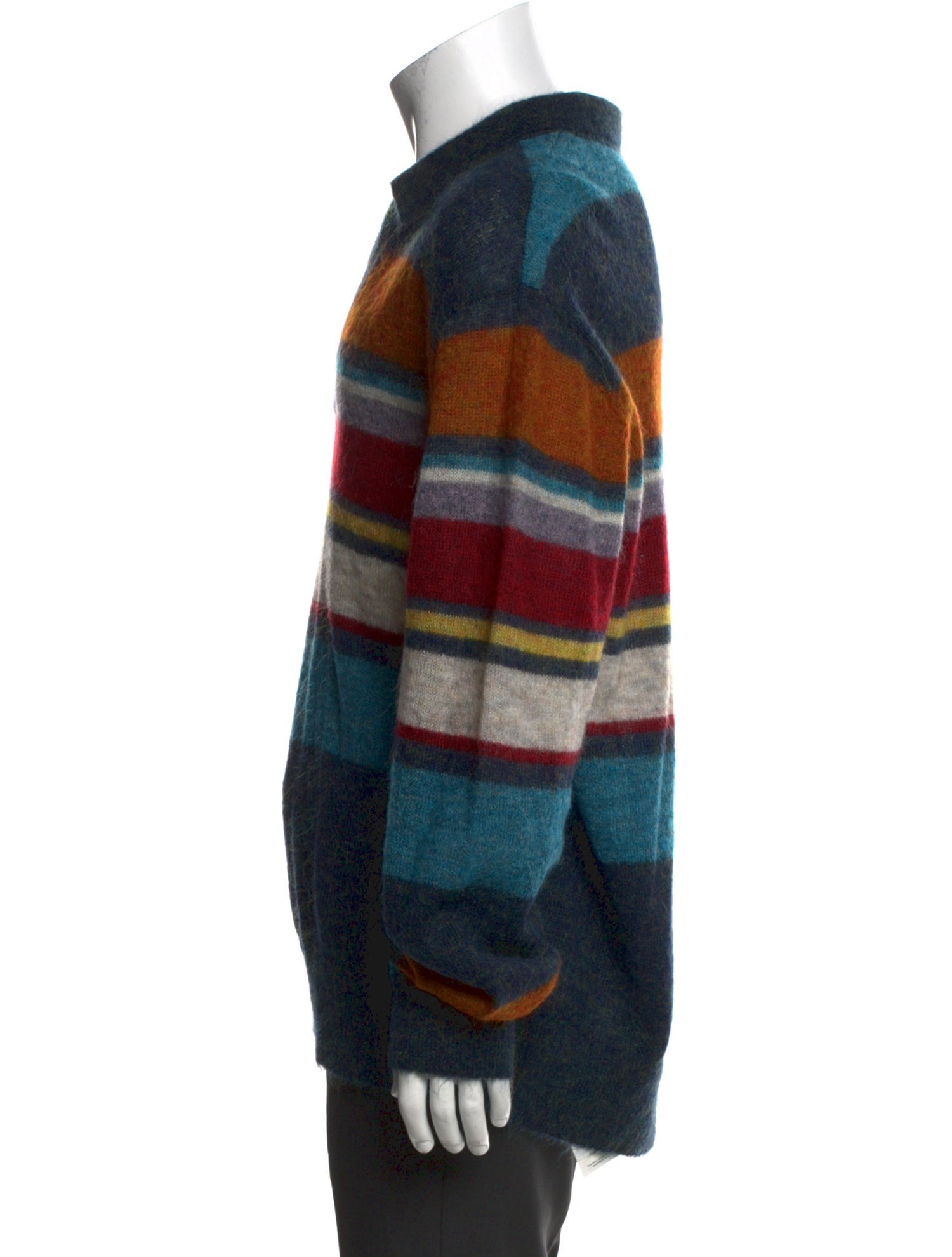 Todd Snyder Striped Collar Polo Sweater