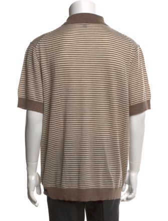 Todd Snyder Cashmere Striped Polo Sweater