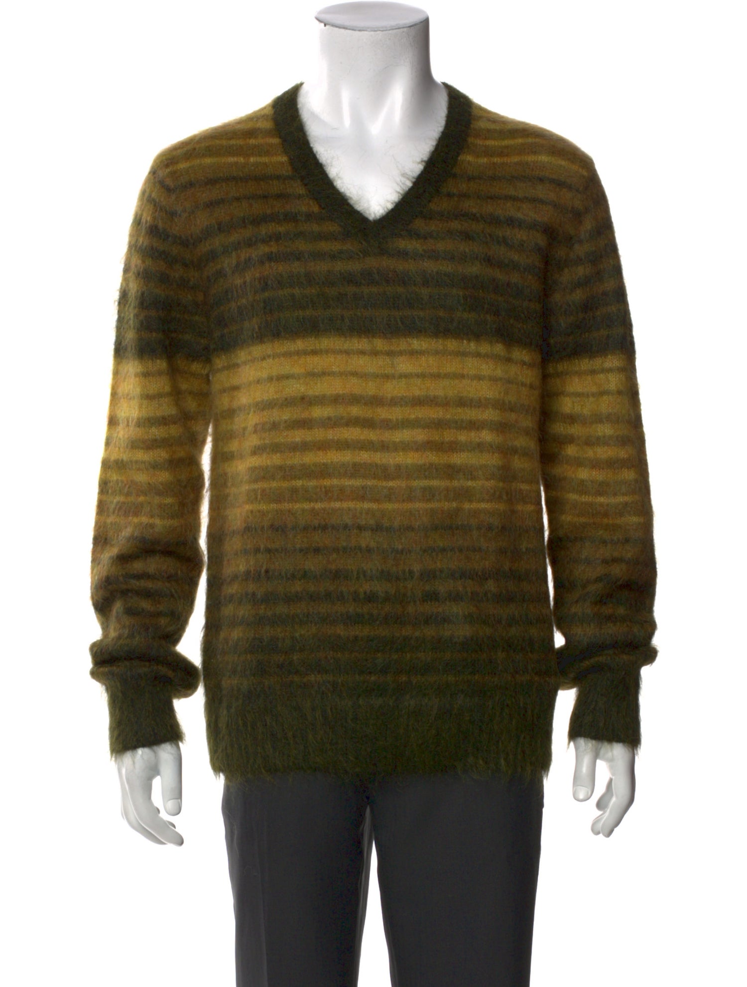 Todd Snyder Striped V-Neck Cardigan