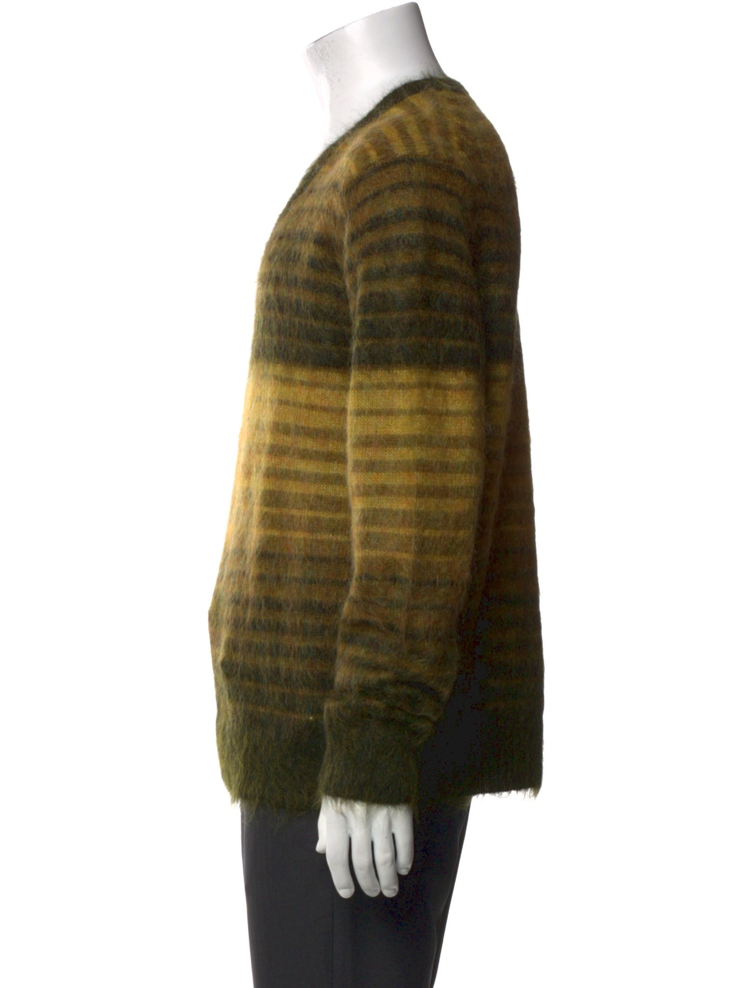 Todd Snyder Striped V-Neck Cardigan