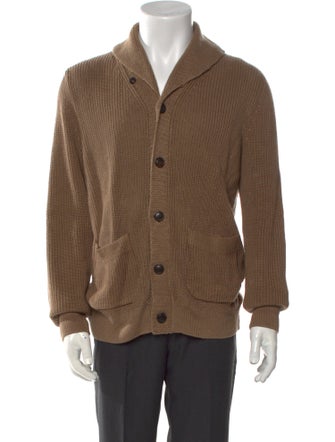Todd Snyder Linen Mock Neck Cardigan