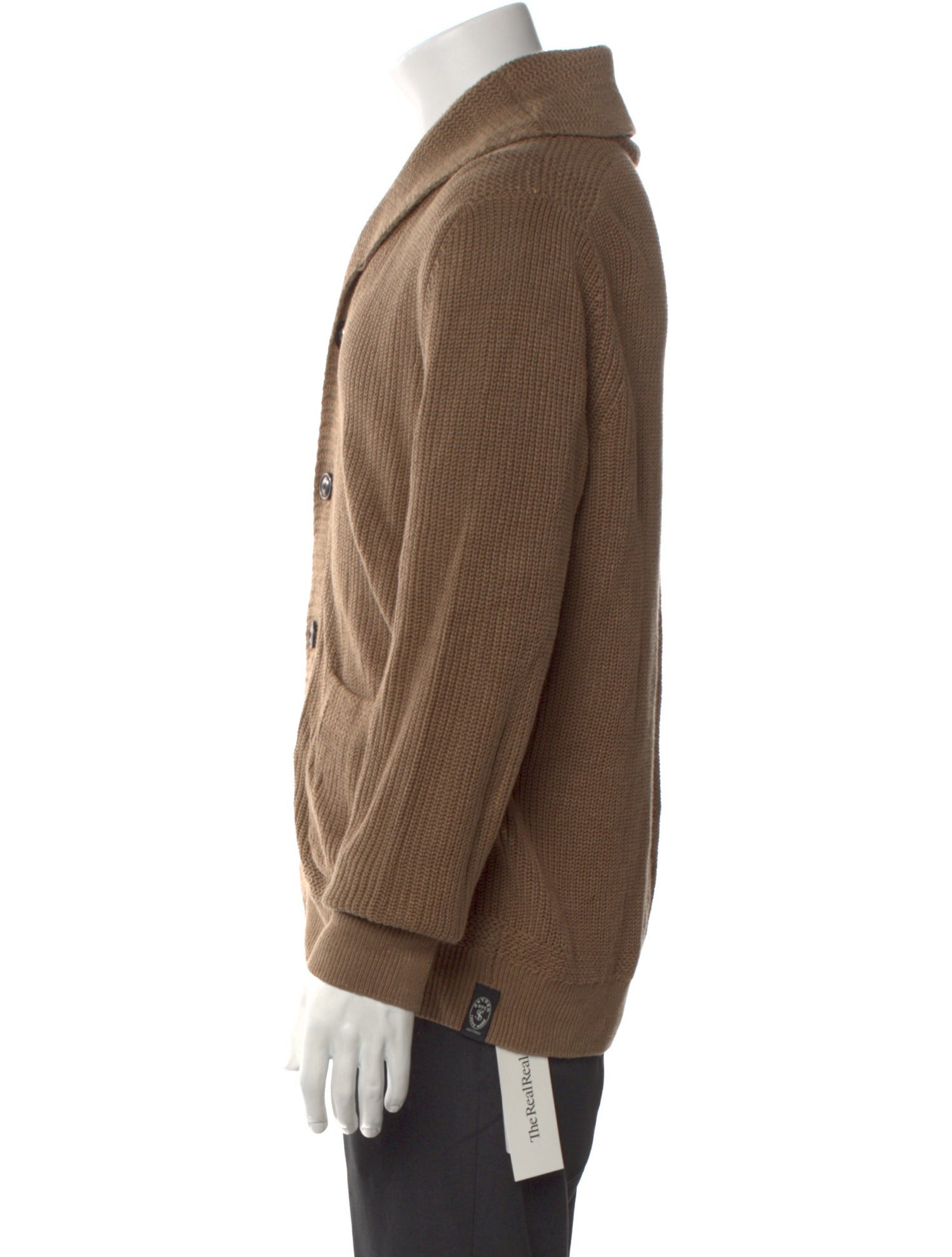 Todd Snyder Linen Mock Neck Cardigan