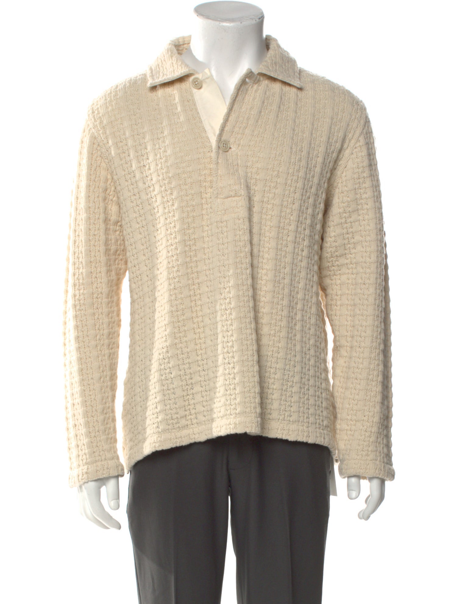 Todd Snyder Wool Collar Polo Sweater