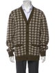 Todd Snyder Merino Wool Houndstooth Print Cardigan