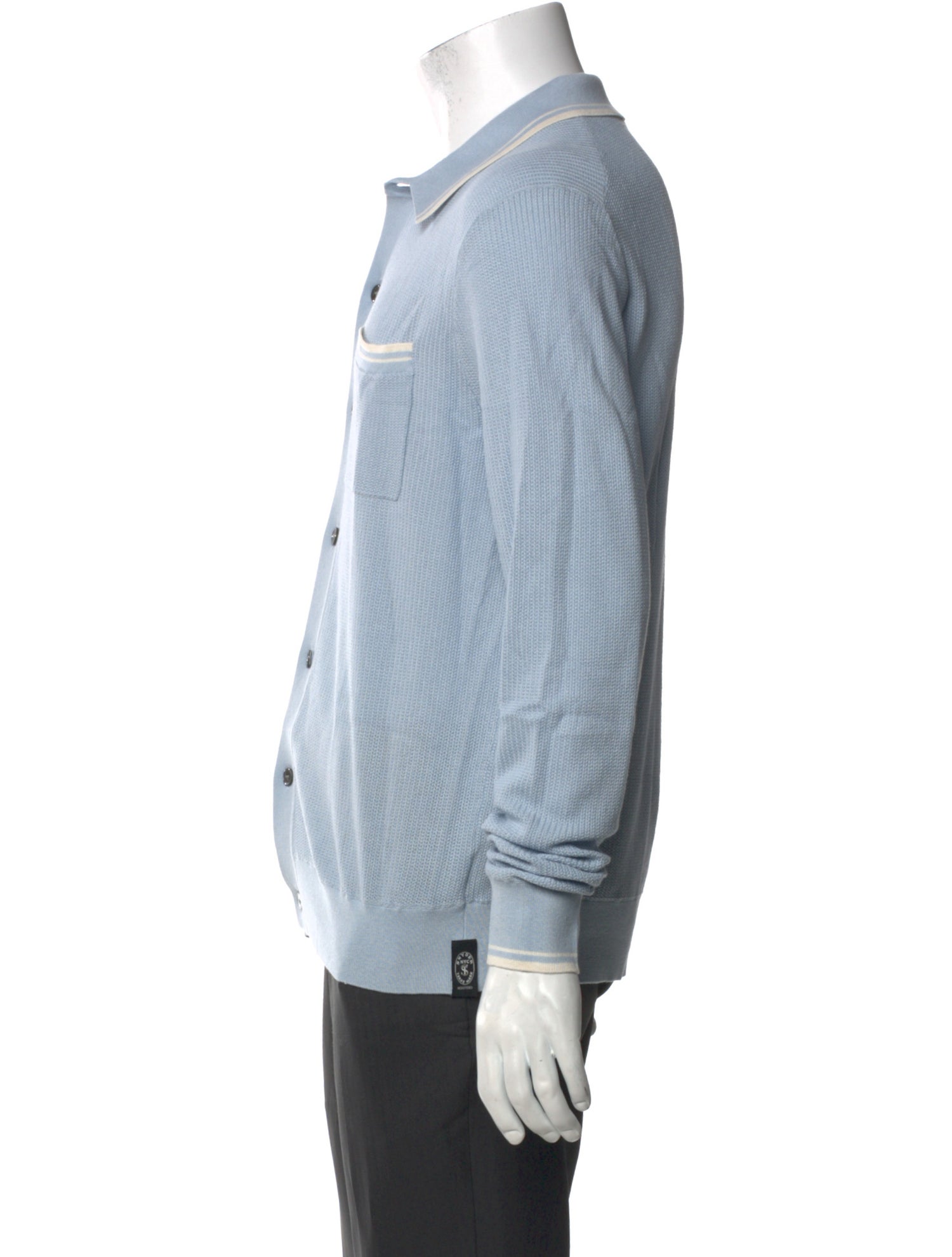 Todd Snyder Mock Neck Long Sleeve Polo Sweater