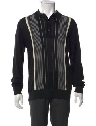 Todd Snyder Striped Turtleneck Cardigan