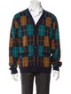 Todd Snyder Merino Wool Plaid Print Cardigan