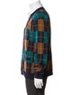 Todd Snyder Merino Wool Plaid Print Cardigan