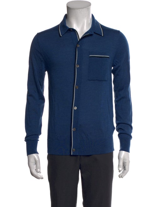 Todd Snyder Merino Wool Collar Cardigan