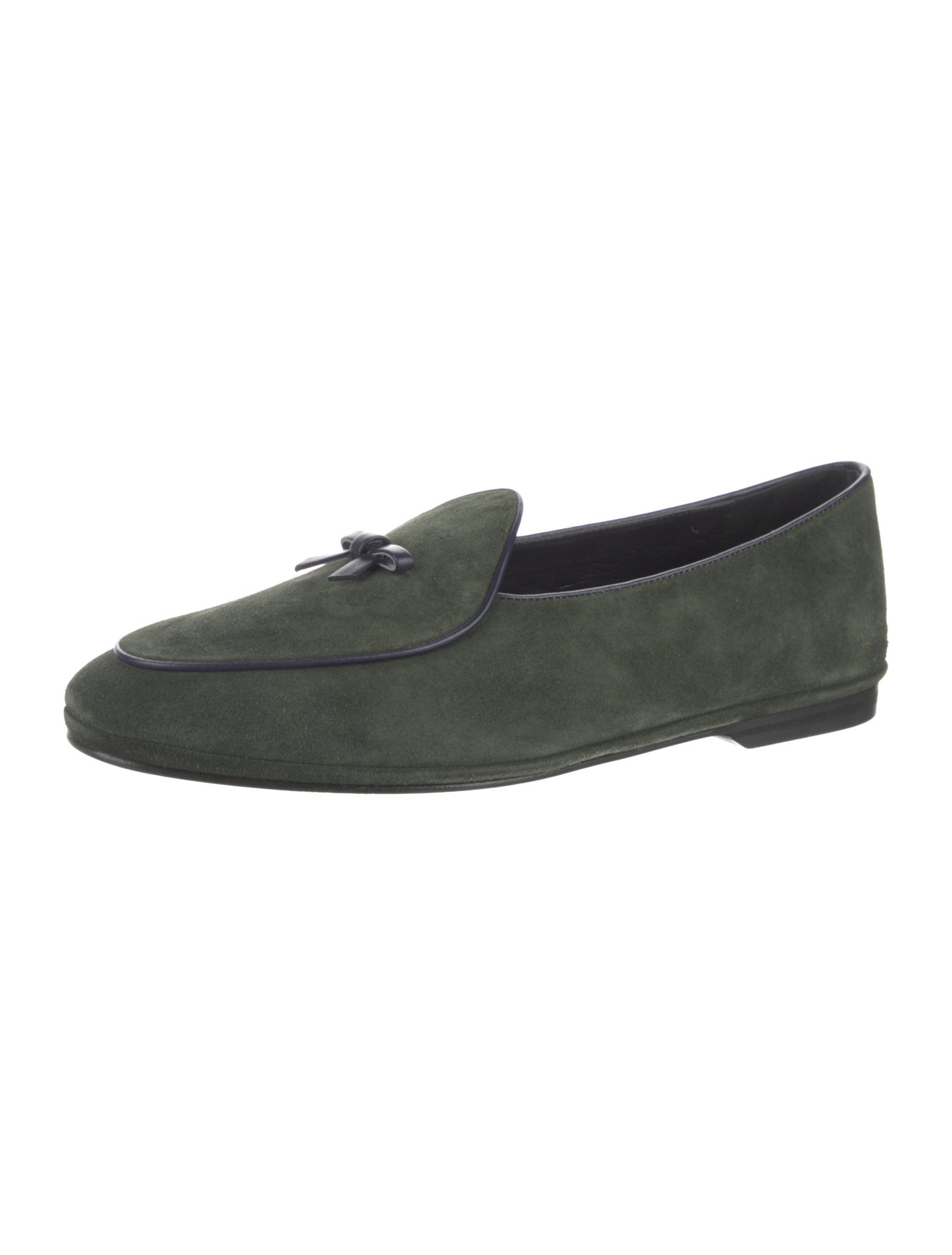 Todd Snyder Suede Bow Accents Loafers