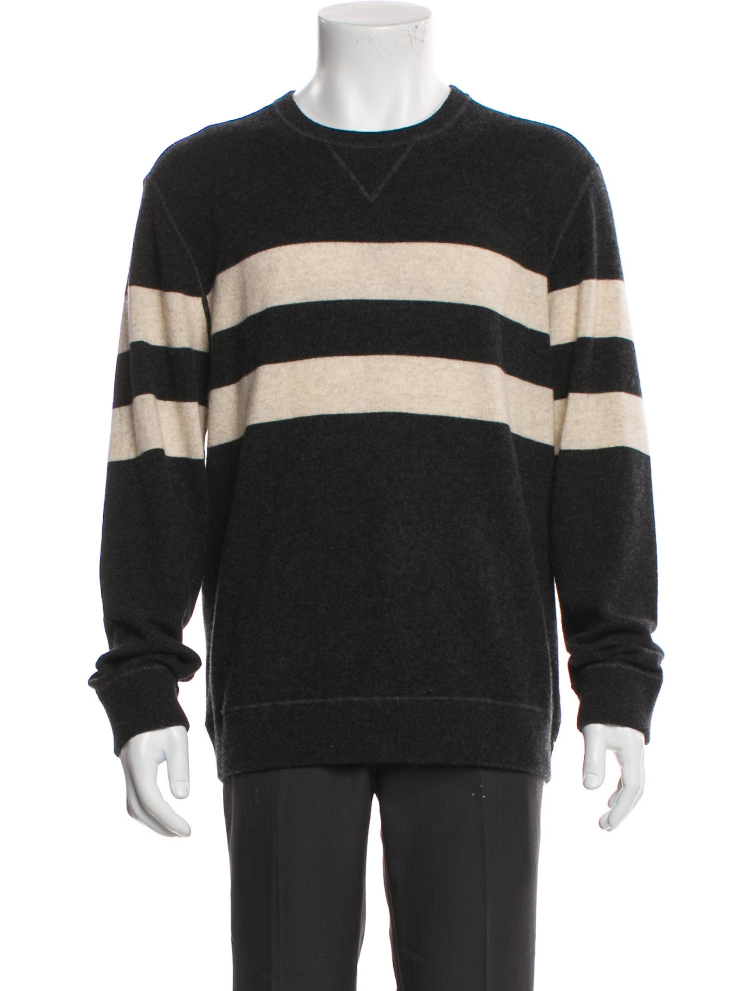 Todd Snyder Colorblock Pattern Crew Neck Pullover