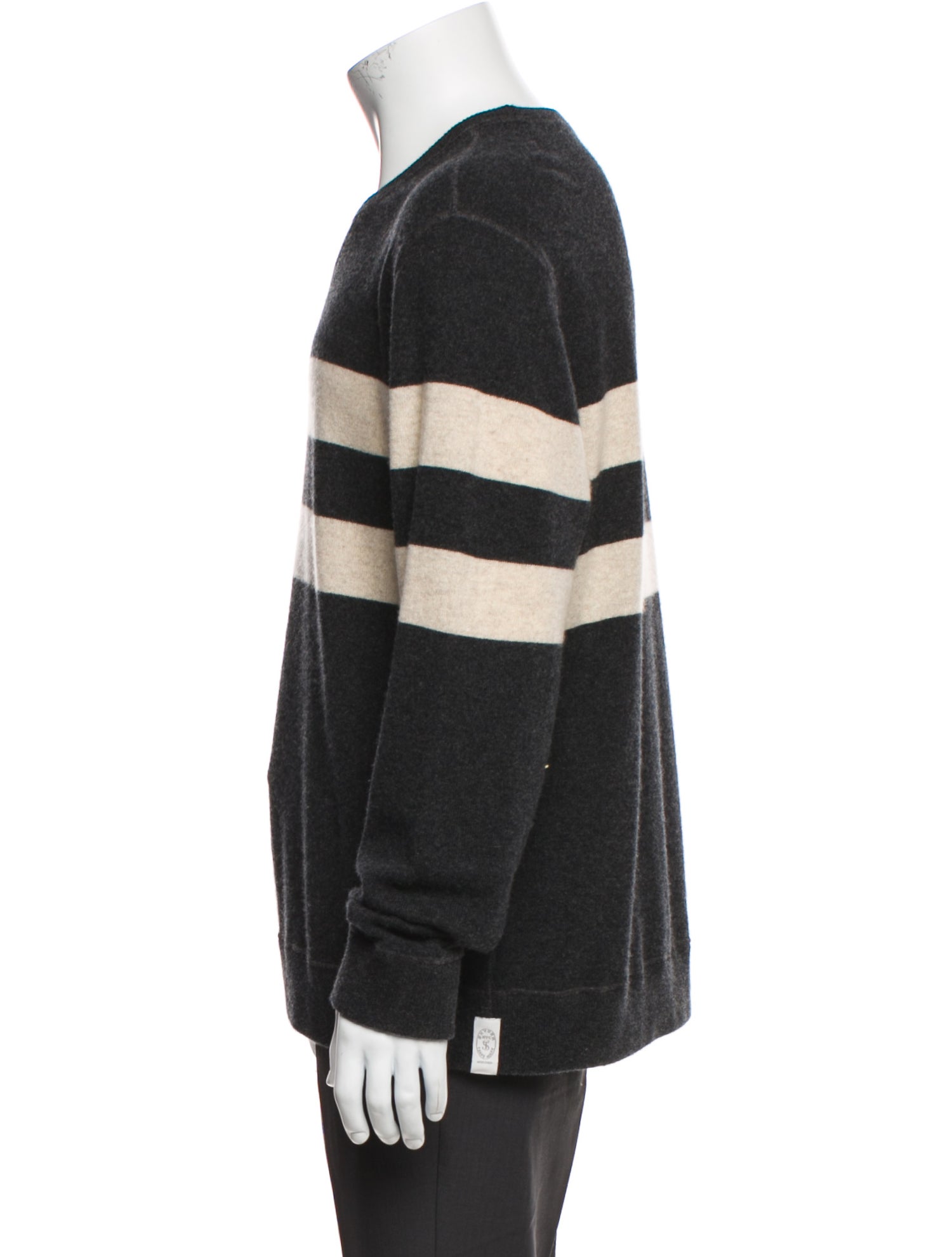 Todd Snyder Colorblock Pattern Crew Neck Pullover