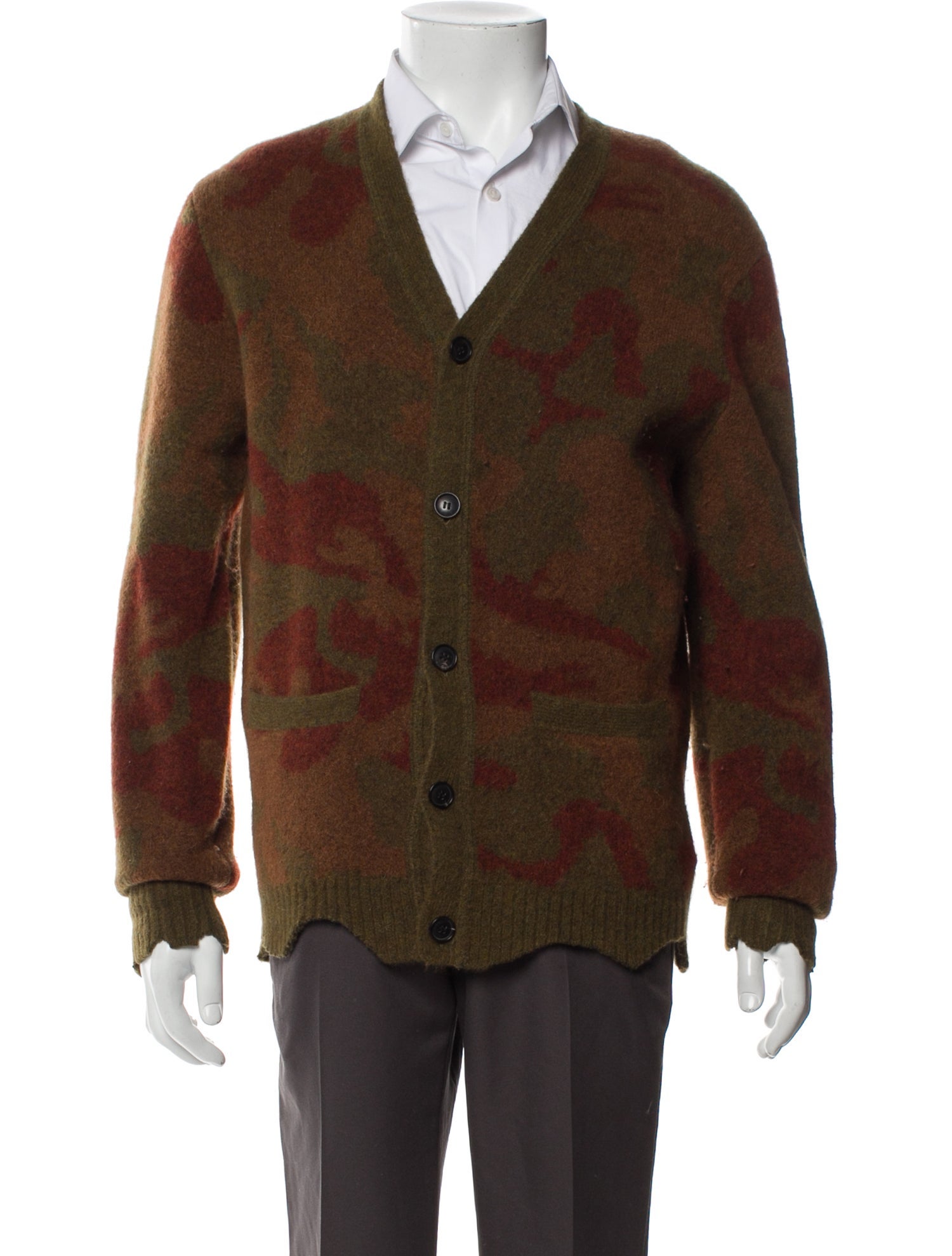 Todd Snyder Printed V-Neck Cardigan