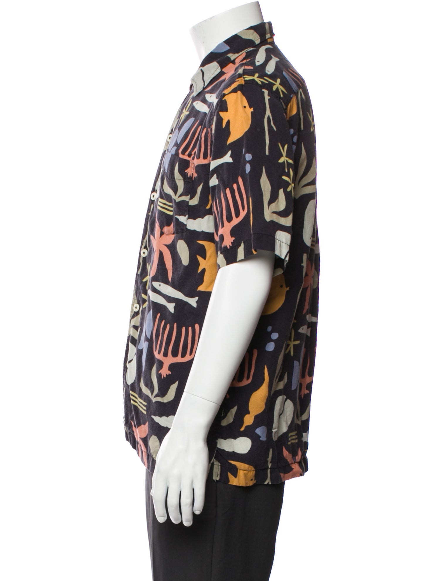 Todd Snyder Floral Print Short Sleeve Shirt