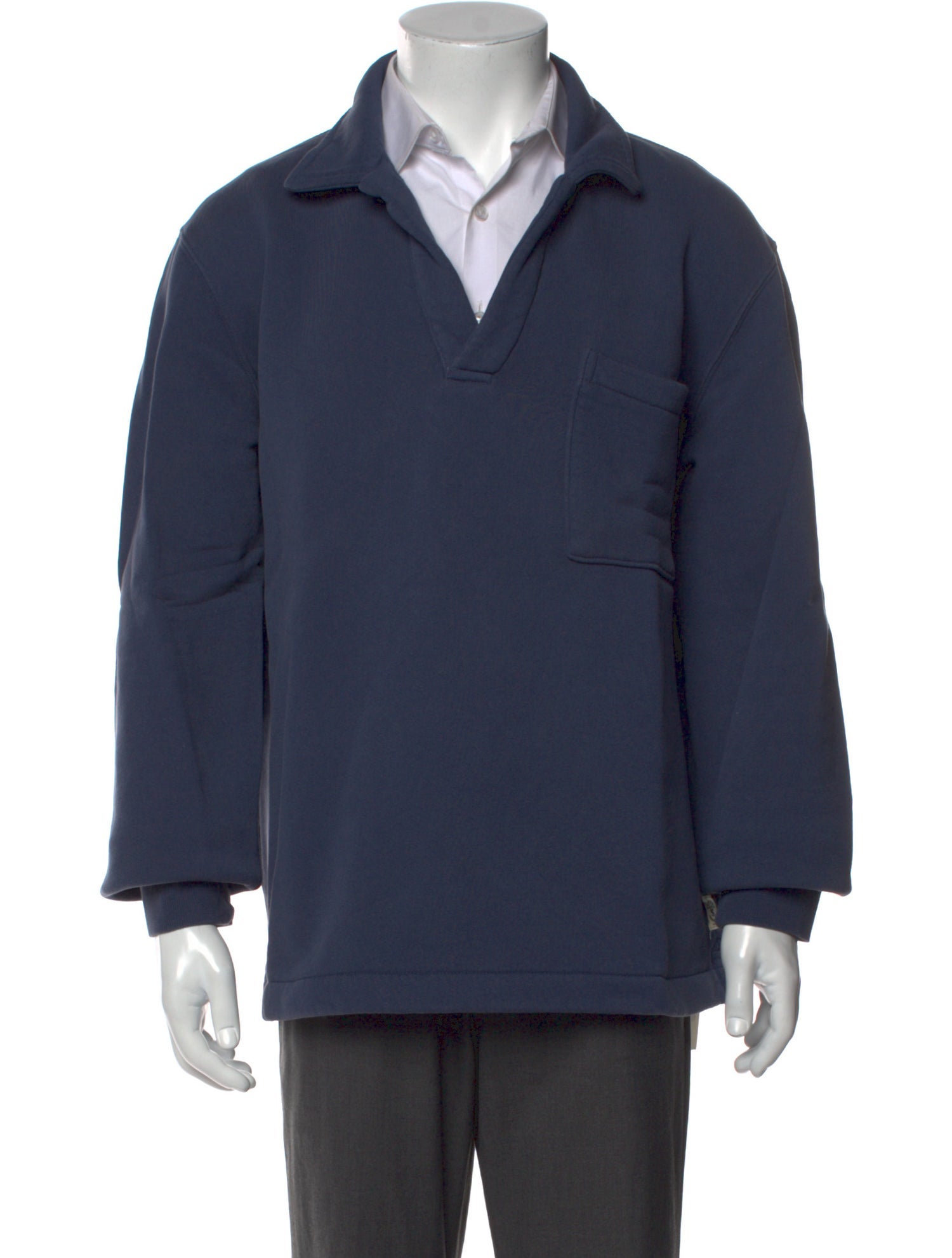 Todd Snyder V-Neck Long Sleeve Polo Sweater