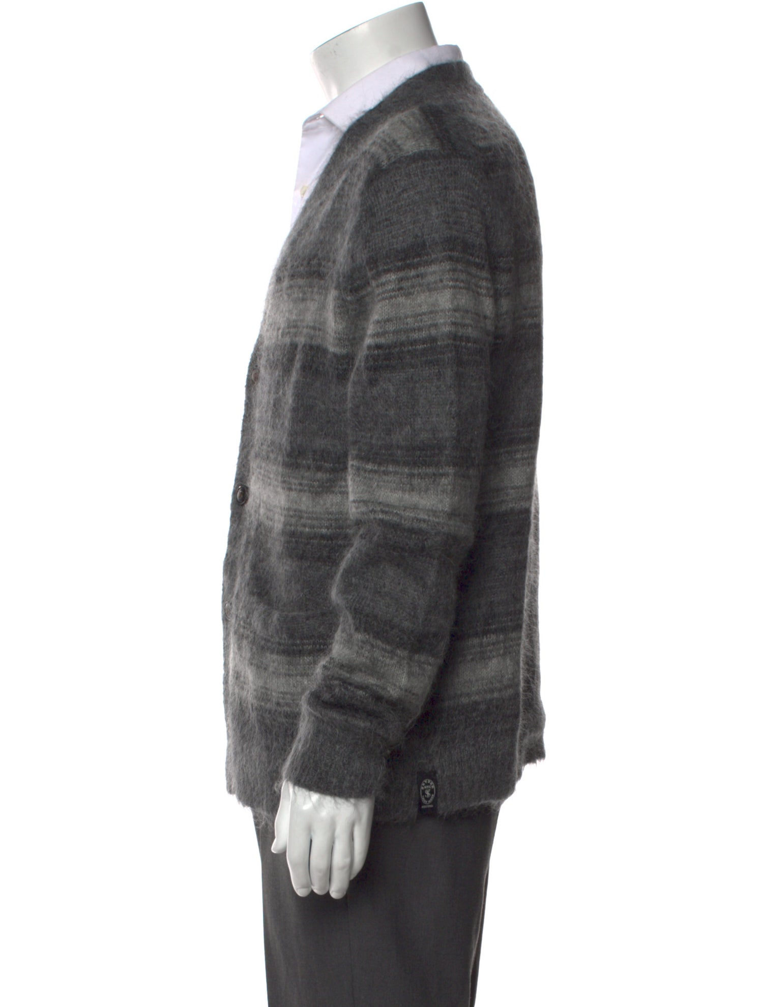 Todd Snyder Striped V-Neck Cardigan