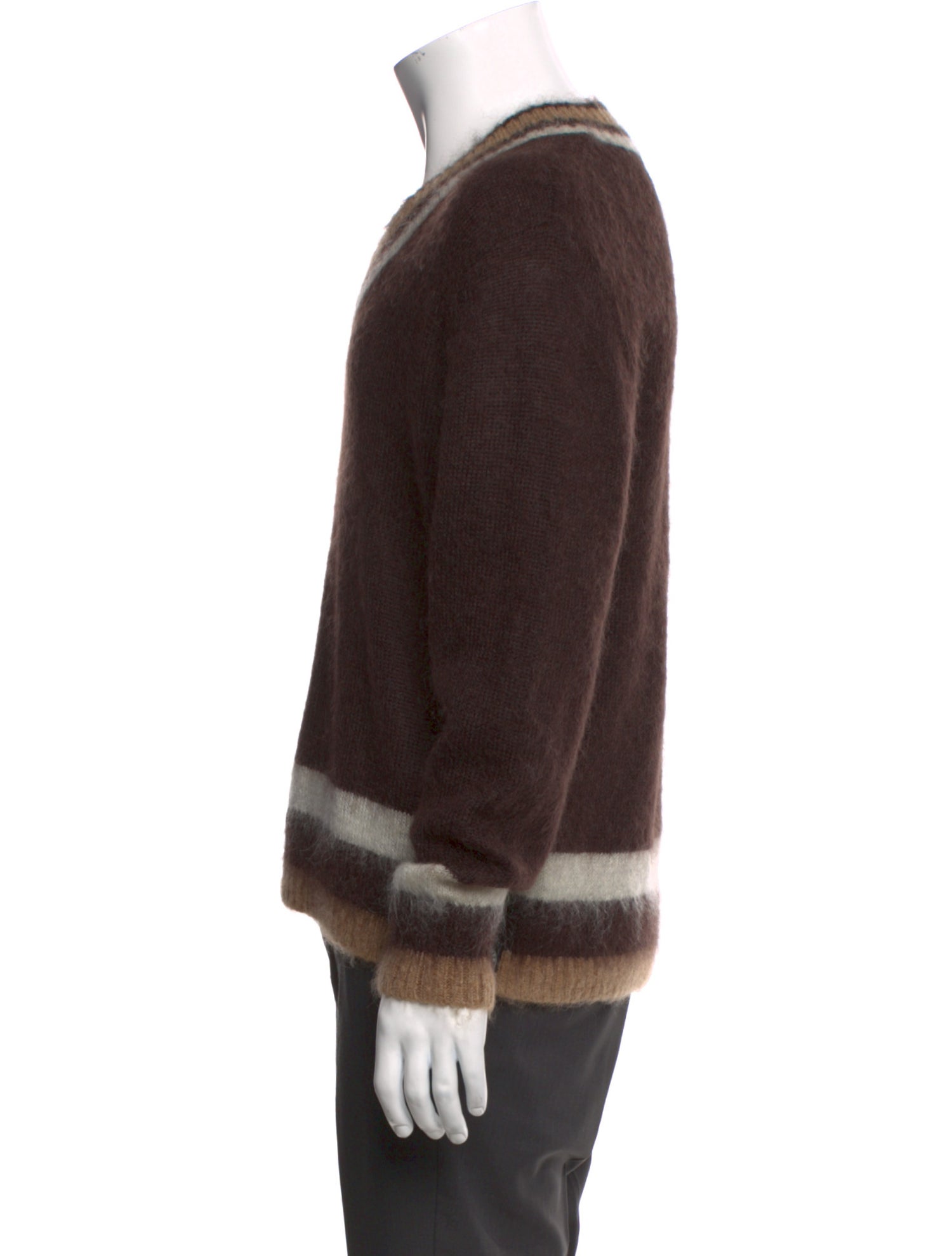 Todd Snyder Striped V-Neck Pullover