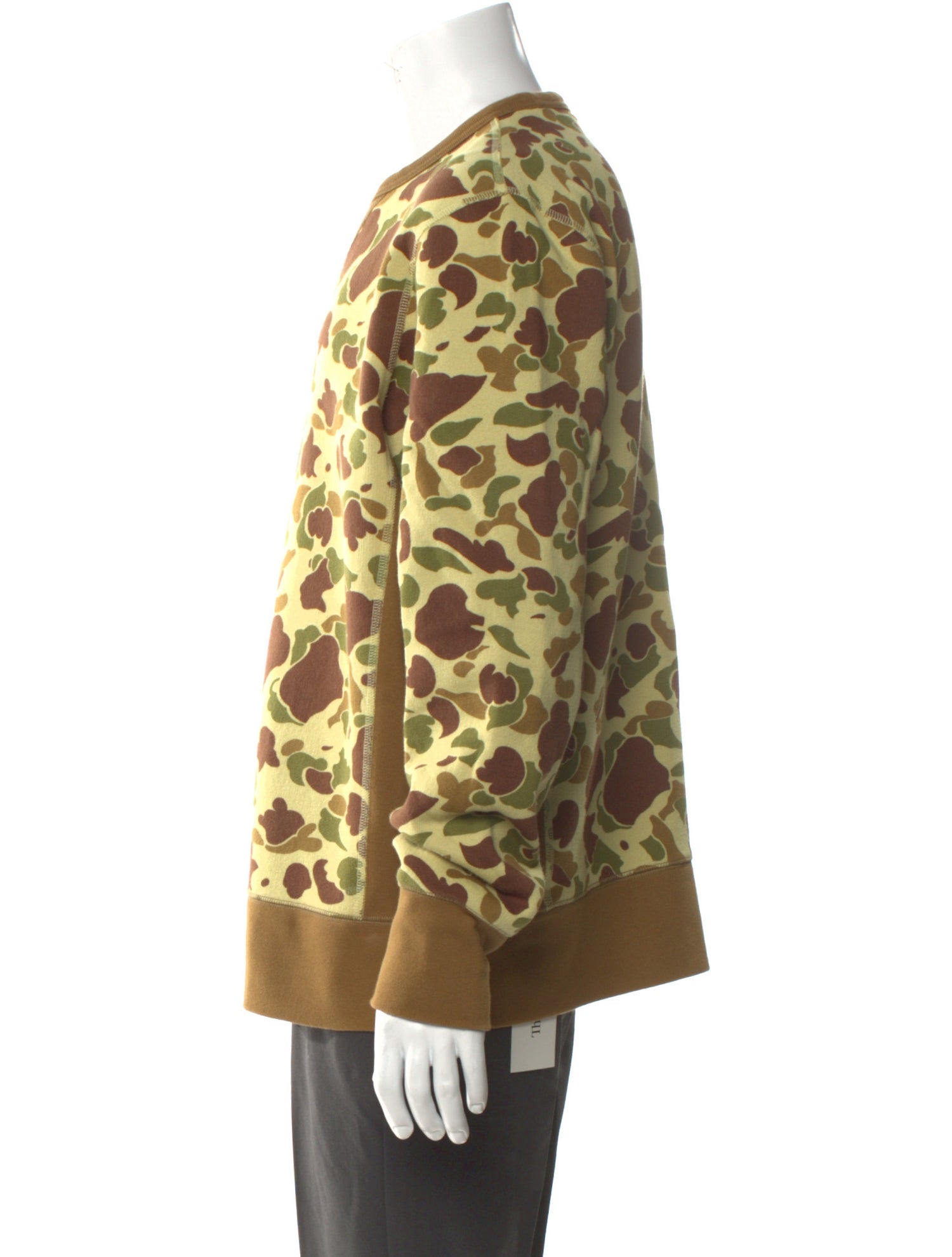 Todd Snyder Camouflage Print Crew Neck Sweatshirt