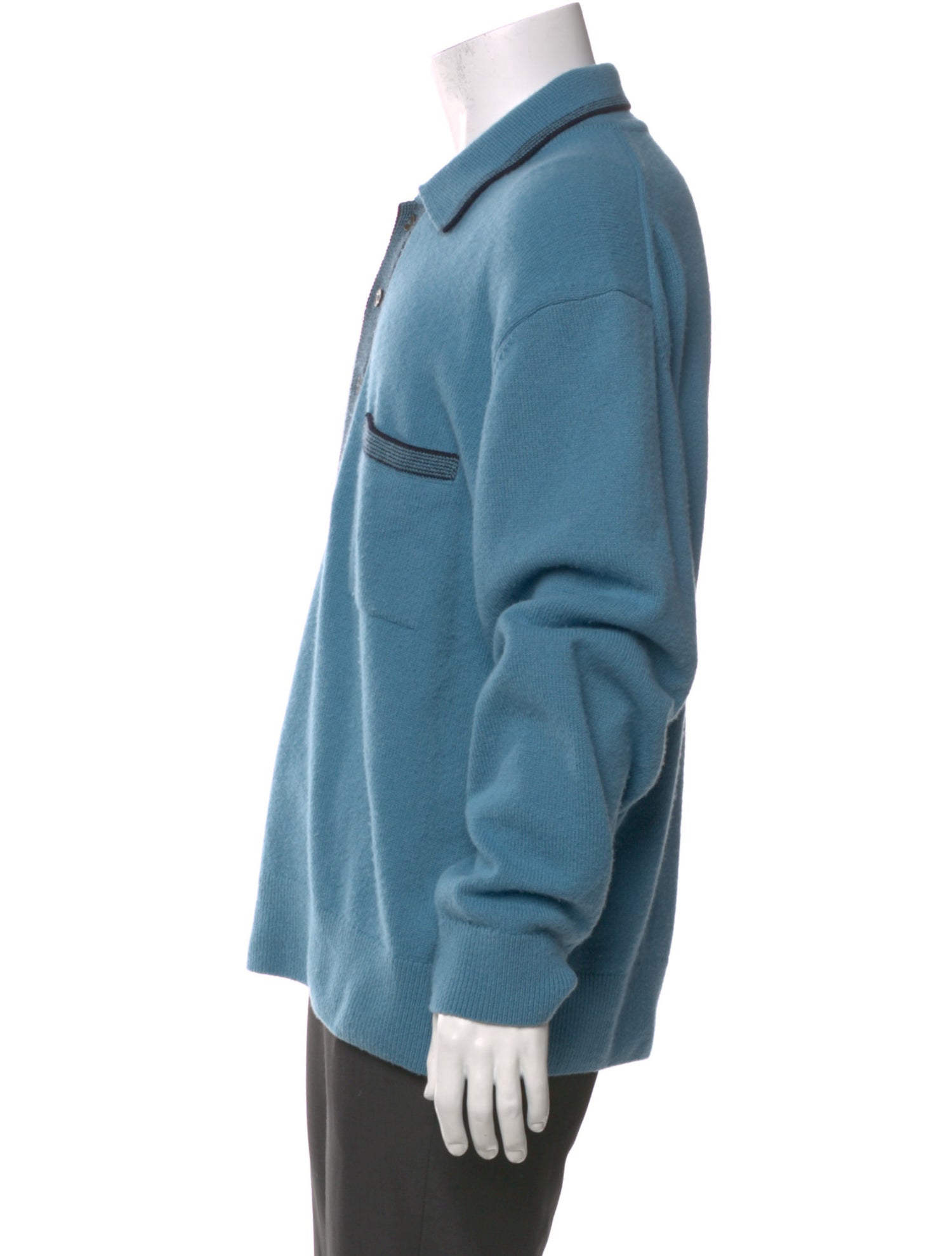 Todd Snyder Merino Wool Striped Polo Sweater