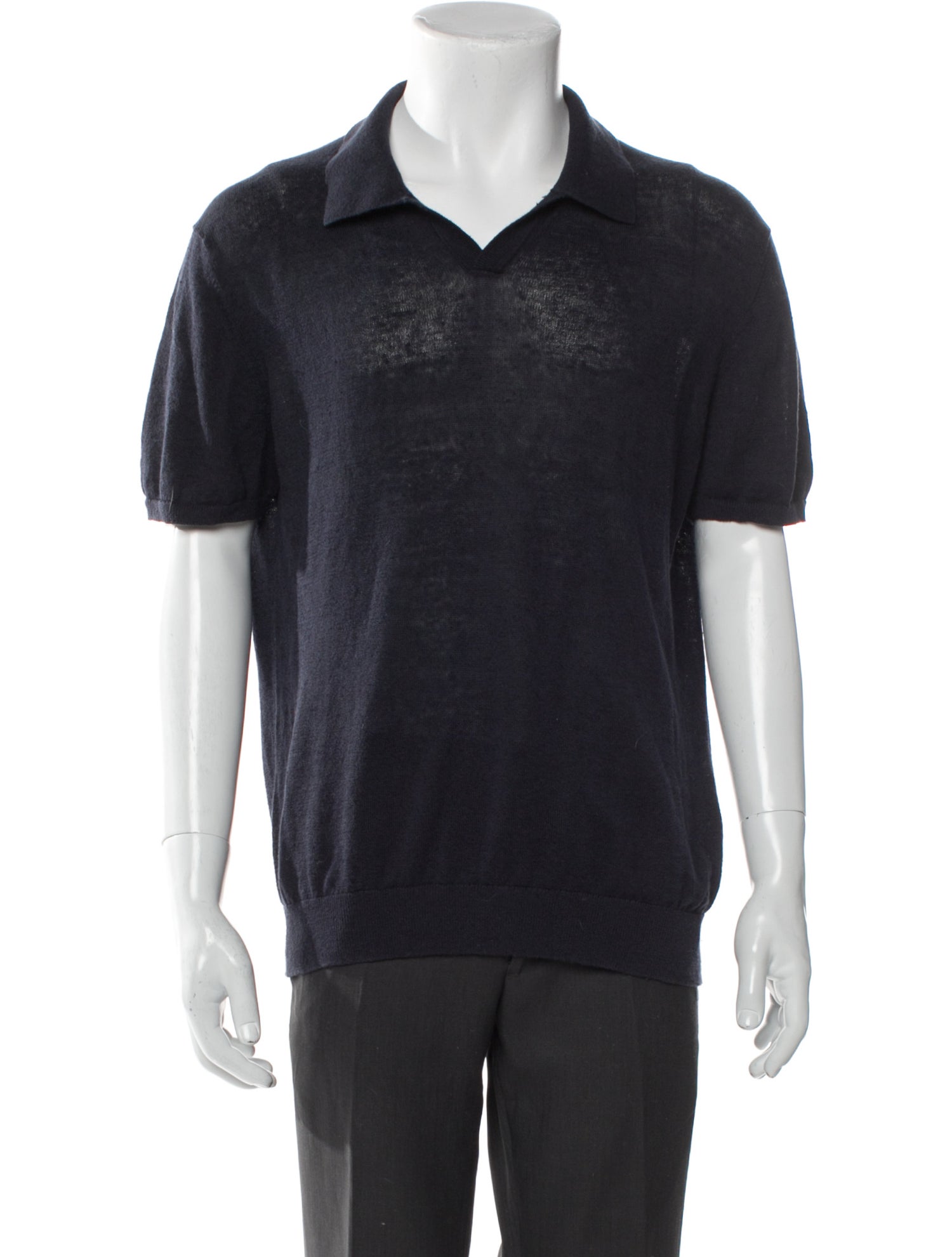 Todd Snyder Linen V-Neck Polo Sweater