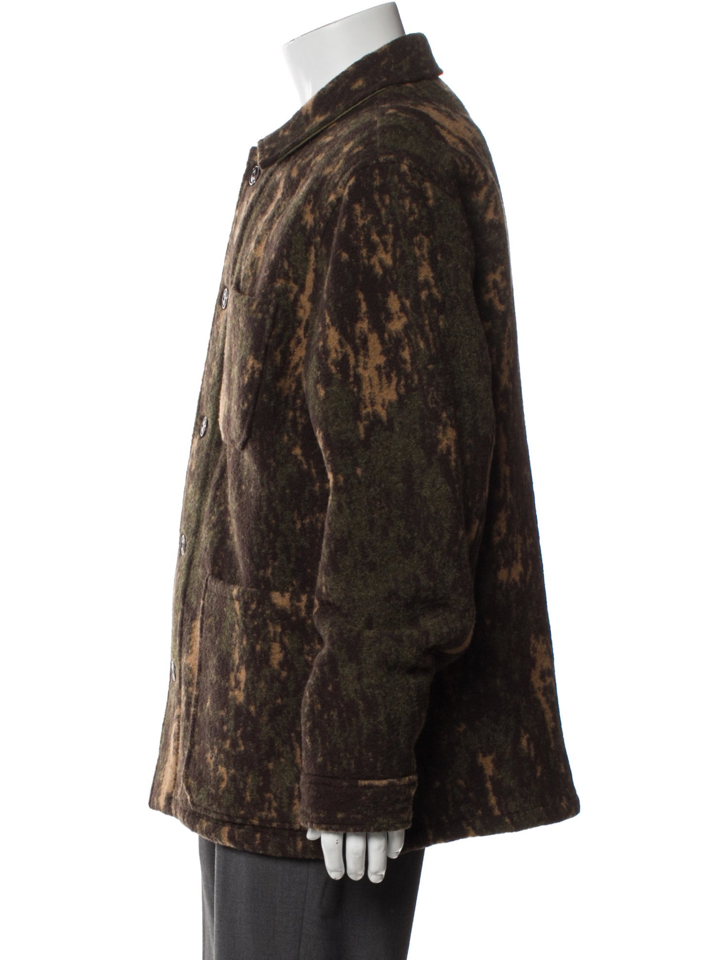 Todd Snyder Virgin Wool Animal Print Trucker Jacket