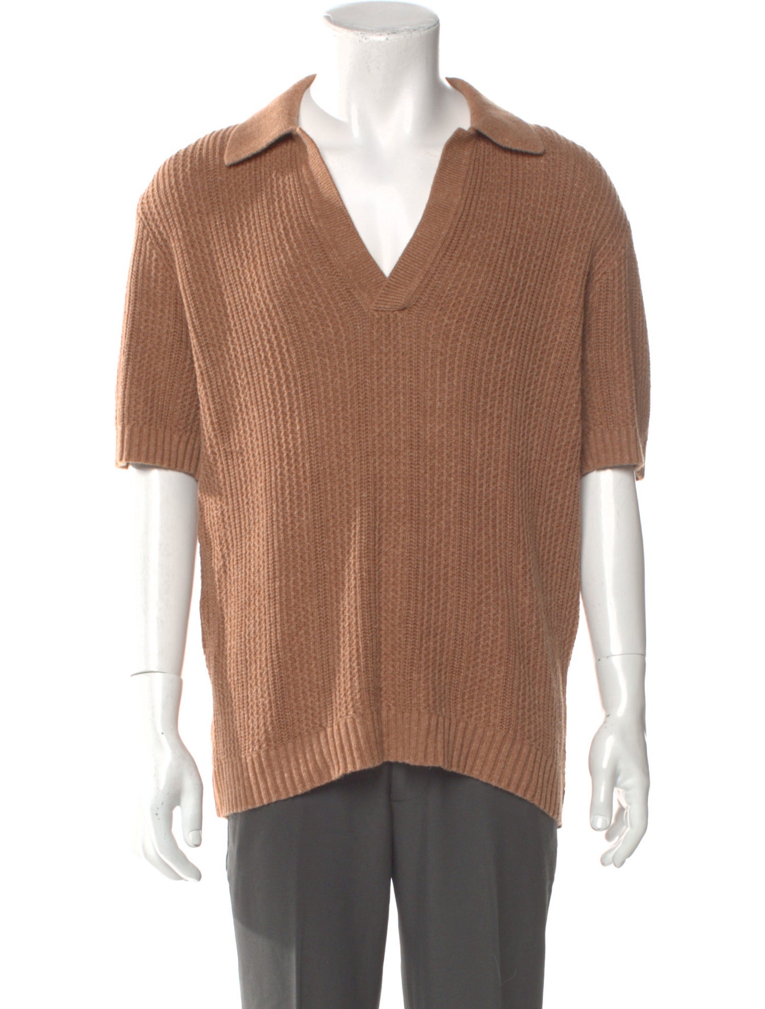 Todd Snyder V-Neck Short Sleeve Polo Sweater