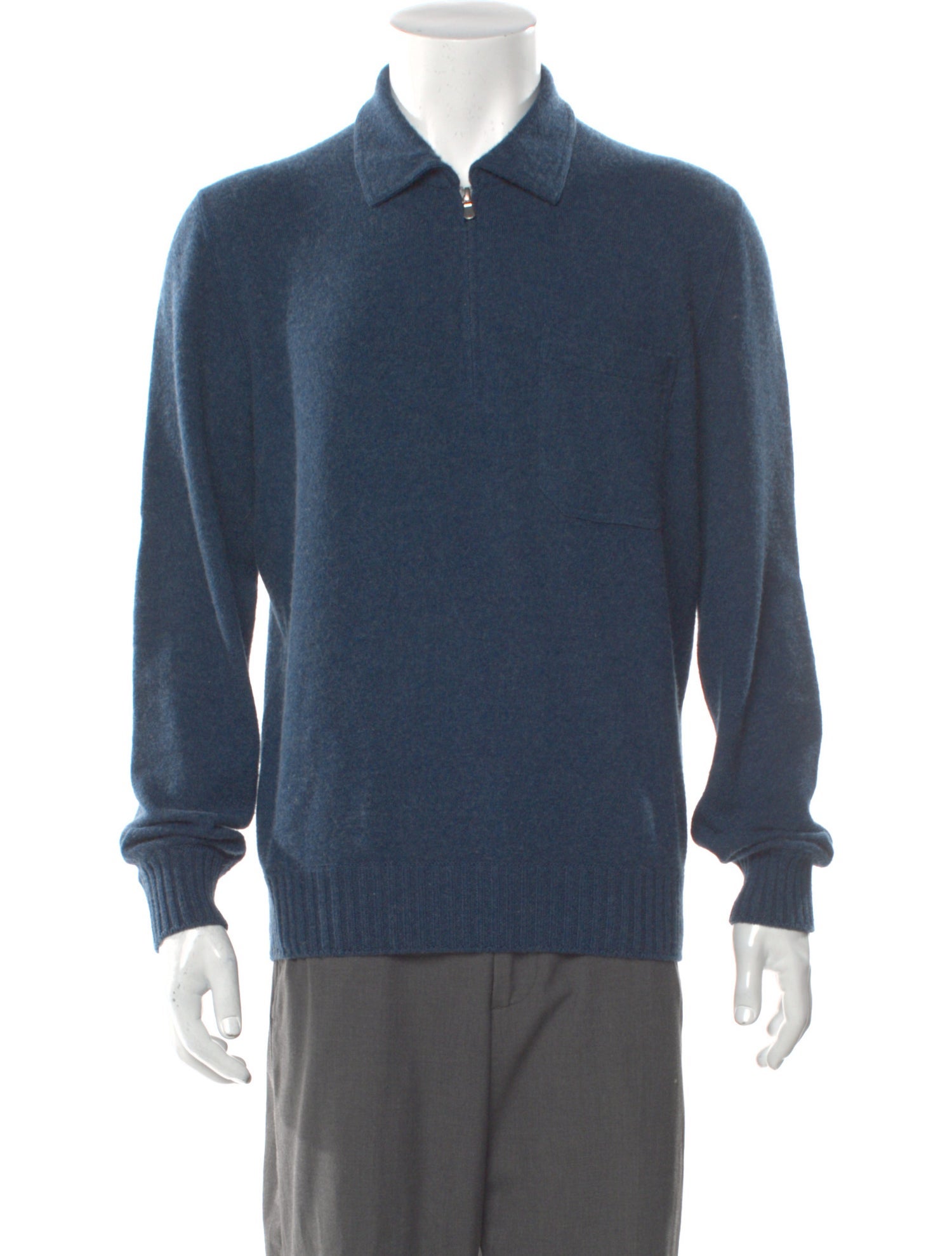 Todd Snyder Cashmere Collar Polo Sweater