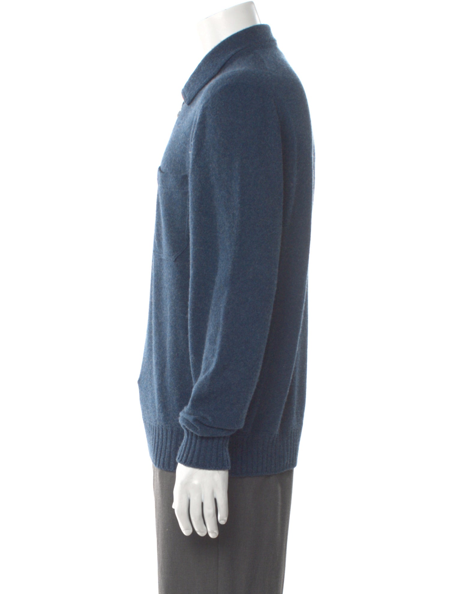 Todd Snyder Cashmere Collar Polo Sweater