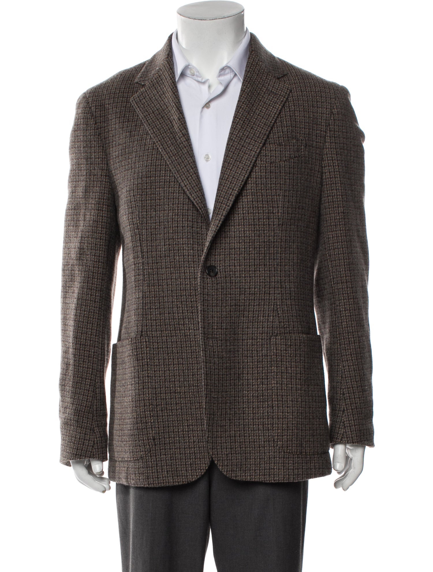 Todd Snyder Wool Houndstooth Print Coat